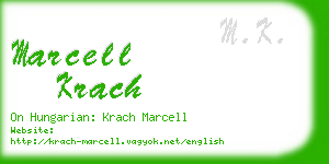 marcell krach business card